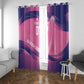 Afro-Barbadians Cricket Custom Window Curtain Royal Champions - Tropical Vibes - African Pride