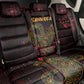 Afro-American Culture Back Car Seat Cover Adinkra Sankofa Bird - Cosmic Red