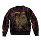Afro-American Culture Bomber Jacket Adinkra Sankofa Bird - Cosmic Red