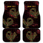 Afro-American Culture Car Mats Adinkra Sankofa Bird - Cosmic Red