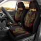 Afro-American Culture Car Seat Cover Adinkra Sankofa Bird - Cosmic Red