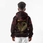 Afro-American Culture Kid Hoodie Adinkra Sankofa Bird - Cosmic Red