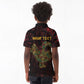 Afro-American Culture Kid Polo Shirt Adinkra Sankofa Bird - Cosmic Red