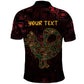Afro-American Culture Polo Shirt Adinkra Sankofa Bird - Cosmic Red