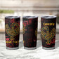 Afro-American Culture Tumbler Cup Adinkra Sankofa Bird - Cosmic Red