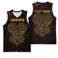 Afro-American Culture Basketball Jersey Adinkra Sankofa Heart - Cosmic Red - African Pride