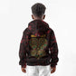 Afro-American Culture Kid Hoodie Adinkra Sankofa Heart - Cosmic Red