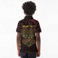 Afro-American Culture Kid Polo Shirt Adinkra Sankofa Heart - Cosmic Red