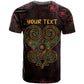 Afro-American Culture T shirt Adinkra Sankofa Heart - Cosmic Red