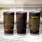 Afro-American Culture Tumbler Cup Adinkra Sankofa Heart - Cosmic Red