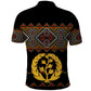 Eritrea Polo Shirt Tilet Mix Eritrean Cross - Black