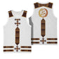 Eritrea Basketball Jersey Tilet Habesha Style - White - African Pride