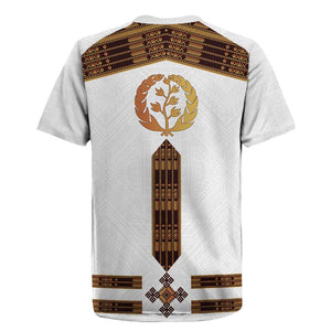 Eritrea Rugby Jersey Tilet Habesha Style - White