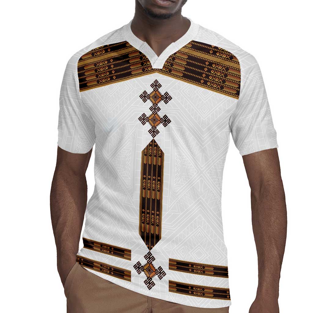 Eritrea Rugby Jersey Tilet Habesha Style - White