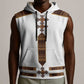 Eritrea Sleeveless Hoodie Tilet Habesha Style - White - African Pride
