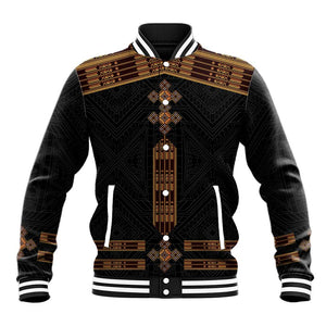 Eritrea Baseball Jacket Tilet Habesha Style - Black LT7