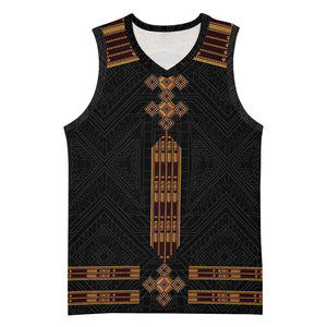 Eritrea Basketball Jersey Tilet Habesha Style - Black - African Pride
