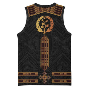 Eritrea Basketball Jersey Tilet Habesha Style - Black - African Pride