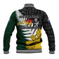 Personalised New Zealand Vs South Africa Rugby Baseball Jacket Rivals - Tribal Style LT7