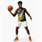 Personalised New Zealand Vs South Africa Rugby Basketball Jersey Rivals - Tribal Style - African Pride