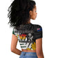 Personalised New Zealand Vs South Africa Rugby Raglan Cropped T shirt Rivals - Tribal Style