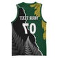 Personalised New Zealand Vs South Africa Rugby Basketball Jersey Rivals Dynamics - African Pride