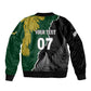 Personalised New Zealand Vs South Africa Rugby Bomber Jacket Rivals Dynamics