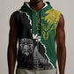 Personalised New Zealand Vs South Africa Rugby Sleeveless Zip Hoodie Rivals Dynamics - African Pride