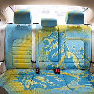 Saint Lucia Cricket Personalized Back Car Seat Cover The Roaring King - African Pride