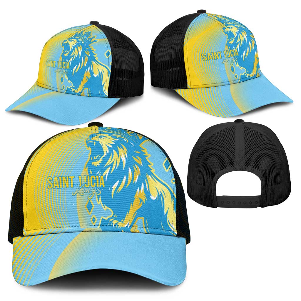 Saint Lucia Cricket Baseball Net Cap The Roaring King - African Pride