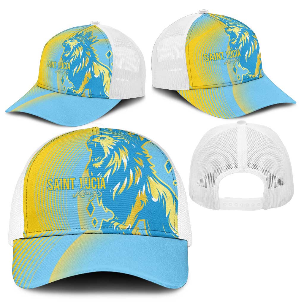 Saint Lucia Cricket Baseball Net Cap The Roaring King - African Pride