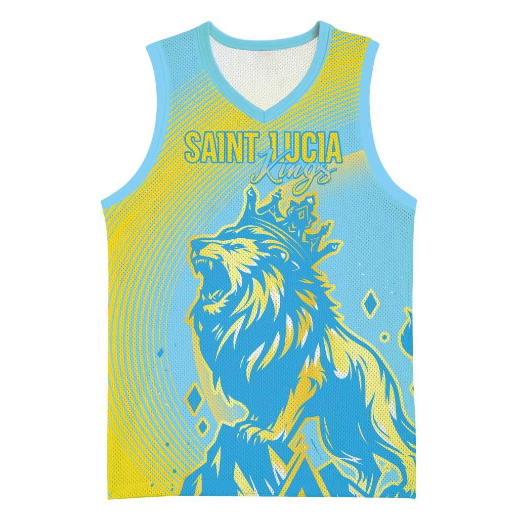 Saint Lucia Cricket Personalized Basketball Jersey The Roaring King - African Pride