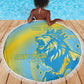 Saint Lucia Cricket Personalized Beach Blanket The Roaring King - African Pride