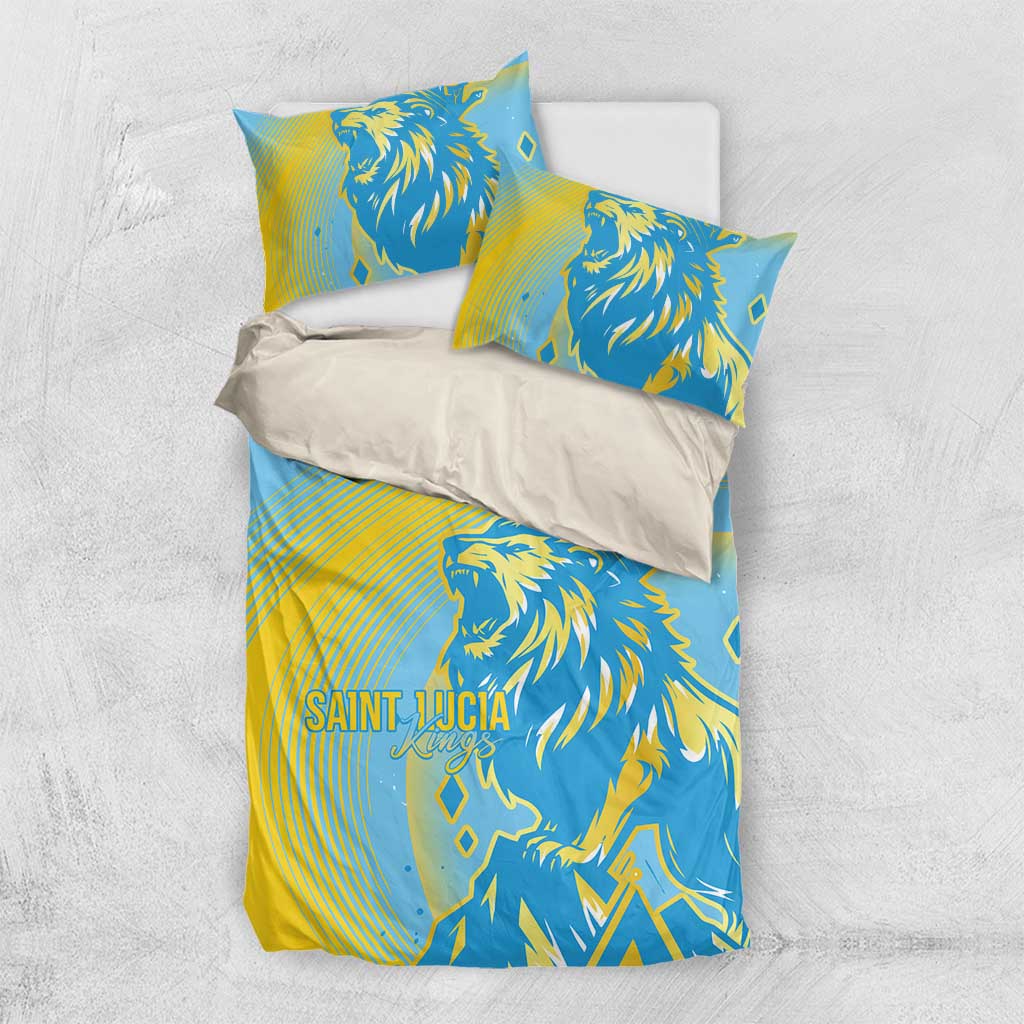 Saint Lucia Cricket Personalized Bedding Set The Roaring King - African Pride