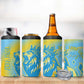 Saint Lucia Cricket Personalized 4 in 1 Can Cooler Tumbler The Roaring King - African Pride