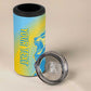 Saint Lucia Cricket Personalized 4 in 1 Can Cooler Tumbler The Roaring King - African Pride