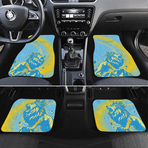 Saint Lucia Cricket Personalized Car Mats The Roaring King - African Pride