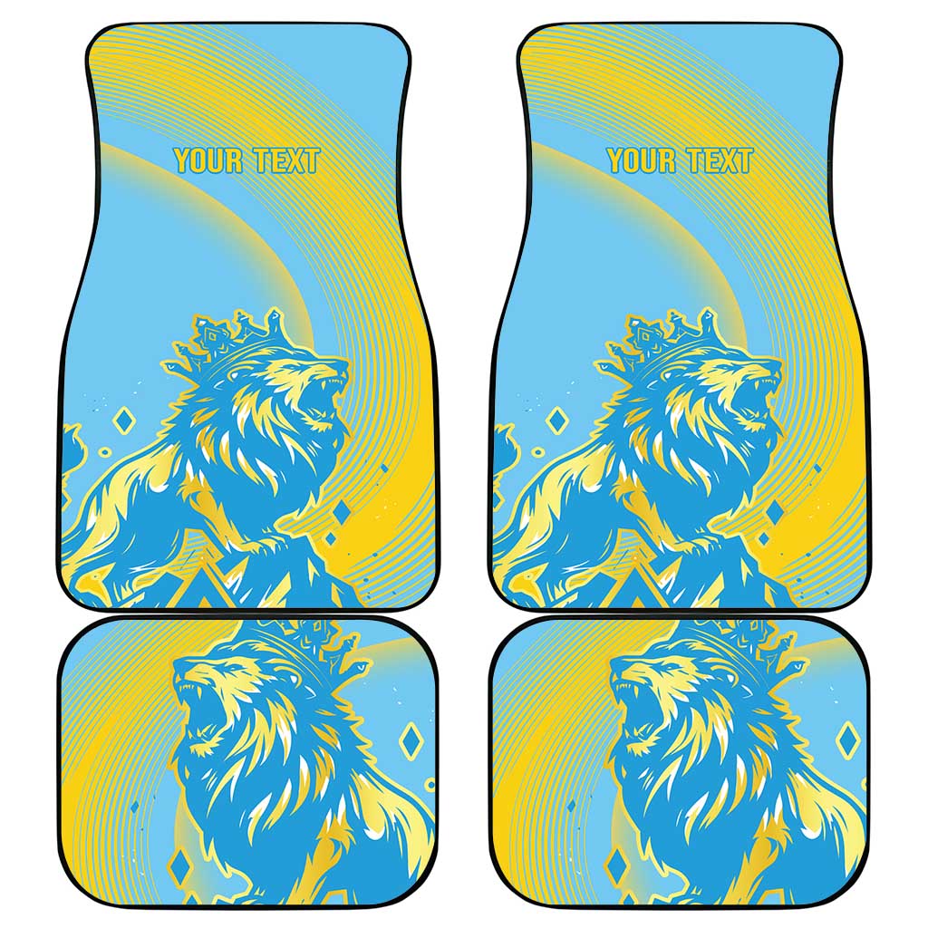 Saint Lucia Cricket Personalized Car Mats The Roaring King - African Pride