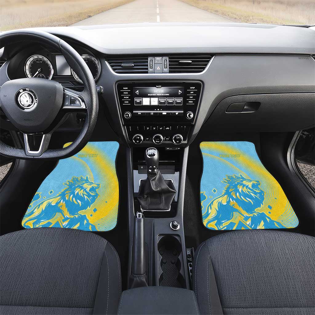 Saint Lucia Cricket Personalized Car Mats The Roaring King - African Pride