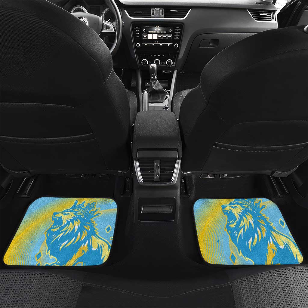Saint Lucia Cricket Personalized Car Mats The Roaring King - African Pride