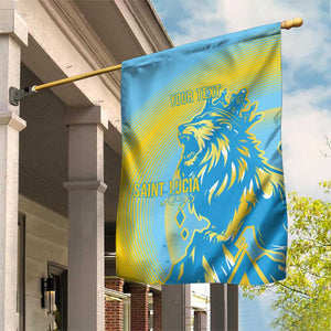 Saint Lucia Cricket Personalized Garden Flag The Roaring King - African Pride