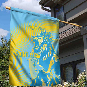 Saint Lucia Cricket Personalized Garden Flag The Roaring King - African Pride