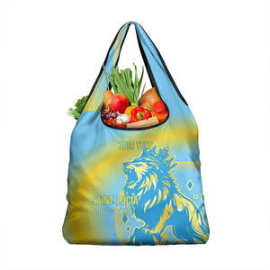 Saint Lucia Cricket Personalized Grocery Bag The Roaring King - African Pride