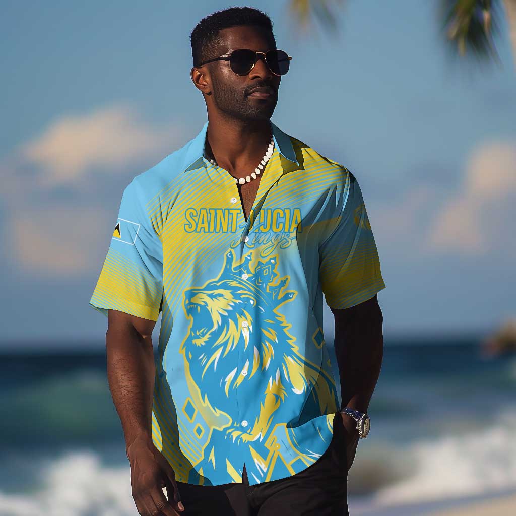 Saint Lucia Cricket Personalized Hawaiian Shirt The Roaring King - African Pride