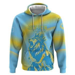 Saint Lucia Cricket Personalized Hoodie The Roaring King - African Pride