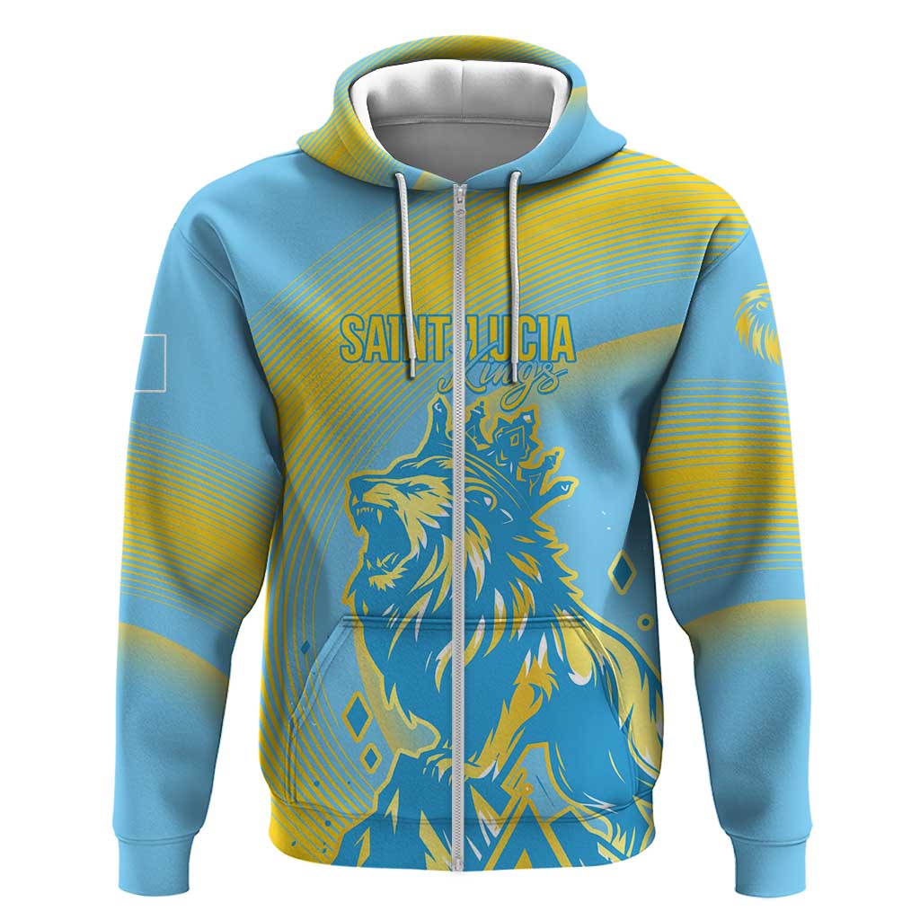 Saint Lucia Cricket Personalized Hoodie The Roaring King - African Pride