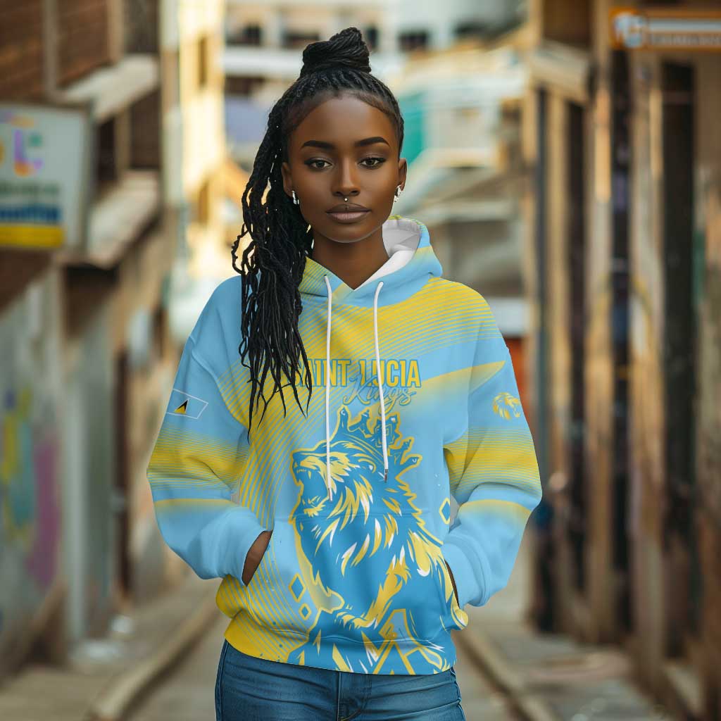 Saint Lucia Cricket Personalized Hoodie The Roaring King - African Pride