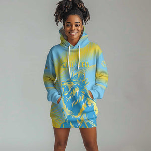 Saint Lucia Cricket Personalized Hoodie Dress The Roaring King - African Pride