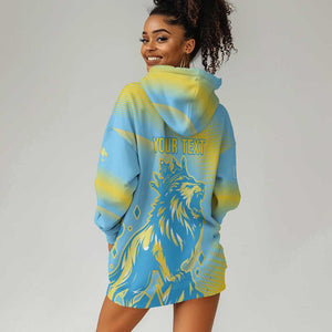 Saint Lucia Cricket Personalized Hoodie Dress The Roaring King - African Pride