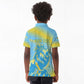 Saint Lucia Cricket Personalized Kid Polo Shirt The Roaring King - African Pride